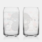 Ein Glas mit hübschem Design (Rückseite)