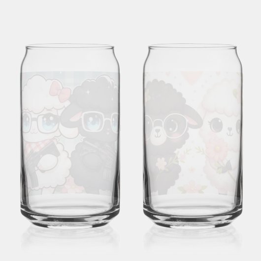 Ein Glas mit hübschem Design (Rückseite)