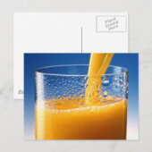 Ein Glas Orangensaft Postkarte (Vorne/Hinten)