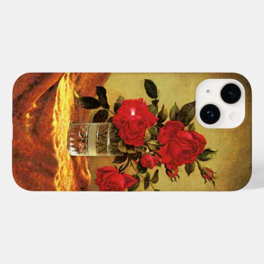 Ein Glas Rose, Kunst, Case-Mate iPhone Hülle (Rückseite (Horizontal))