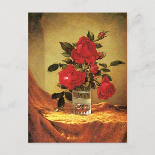 Ein Glas Rose, Kunst, Postkarte (Vorderseite)
