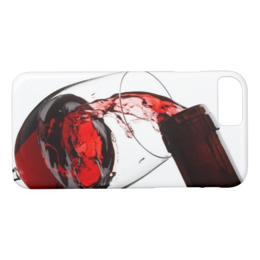 Ein Glas Rotwein Case-Mate iPhone Hülle (Rückseite (Horizontal))