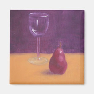 "Ein Glas Rotwein ein Tag… " Magnet