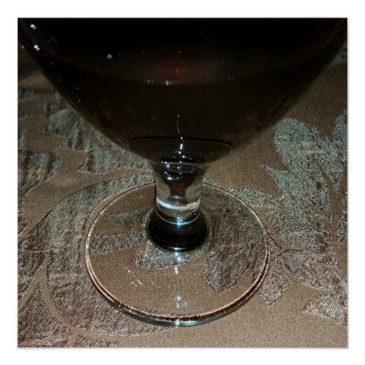 ein Glas Rotwein Poster (Vorderseite)