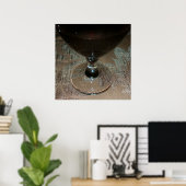 ein Glas Rotwein Poster (Heimbüro)