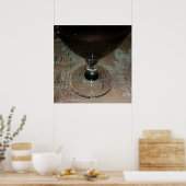 ein Glas Rotwein Poster (Küche)