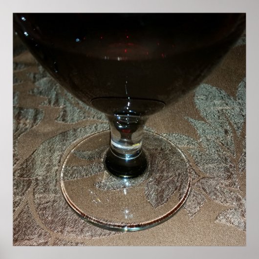 ein Glas Rotwein Poster (Vorne)