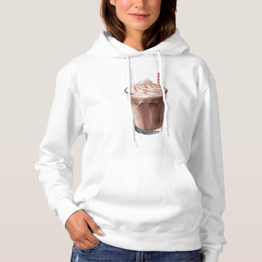 Ein Glas Schokoladenmilch Hoodie (Vorderseite)