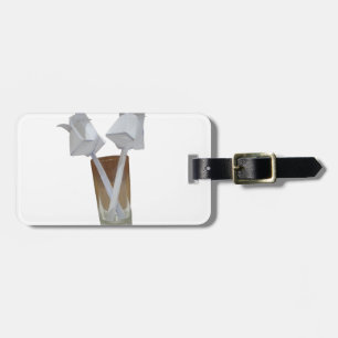 Ein Glas valentiner Ruhe. Gepäckanhänger