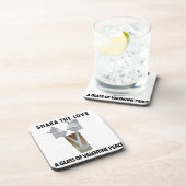 Ein Glas valentiner Ruhe. Getränkeuntersetzer (Rechte Seite)