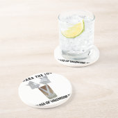 Ein Glas valentiner Ruhe. Getränkeuntersetzer (Seite)