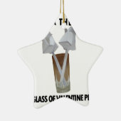 Ein Glas valentiner Ruhe. Keramikornament (Rechts)
