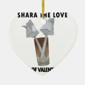 Ein Glas valentiner Ruhe. Keramikornament (Vorne)