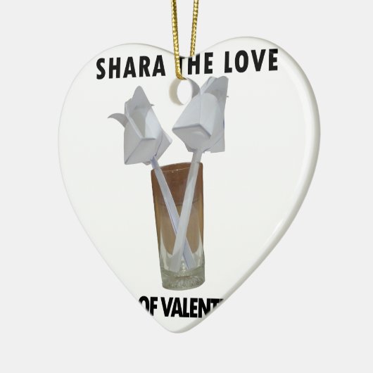 Ein Glas valentiner Ruhe. Keramikornament (Links)