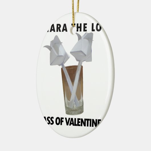 Ein Glas valentiner Ruhe. Keramikornament (Links)
