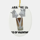 Ein Glas valentiner Ruhe. Keramikornament (Vorne)