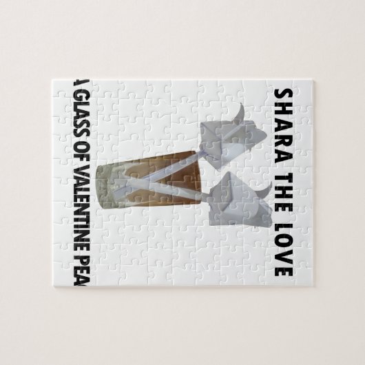 Ein Glas valentiner Ruhe. Puzzle (Horizontal)