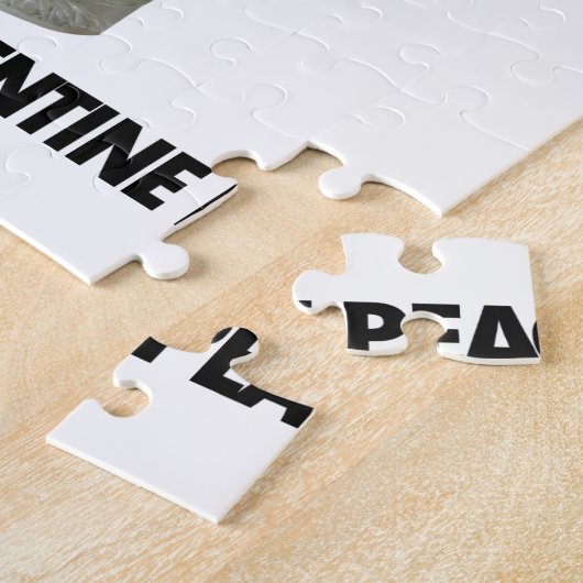 Ein Glas valentiner Ruhe. Puzzle (Seite)