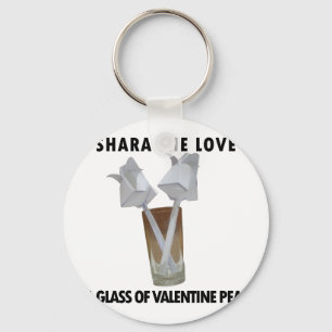 Ein Glas valentiner Ruhe. Schlüsselanhänger