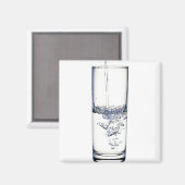 Ein Glas Wasser-Magnet Magnet (Vorderseite/Rückseite)