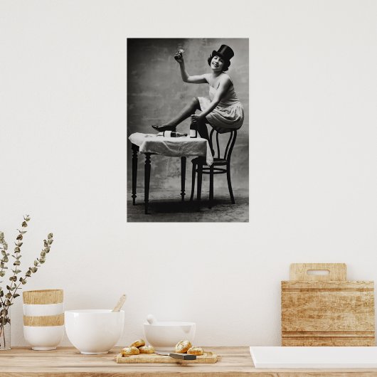 EIN GLAS ZUM VERBOT AUFHEBEN c. 1920 Poster (Küche)