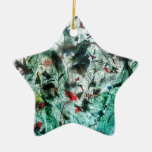 Ein glatter blauer Ornament-Stern, Abstrakte Stern