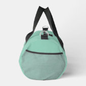 Ein glatter, solider hell-türkiser Hintergrund Duffle Bag (Rechts)