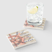 Ein glattes Meer machte nie einen erfahrenen Steinuntersetzer (Seitenansicht)