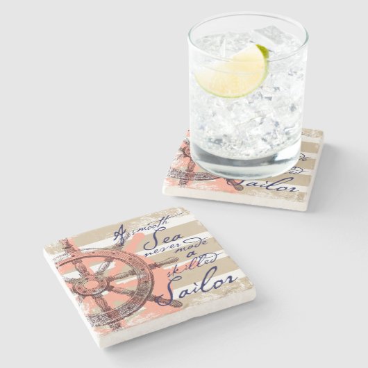 Ein glattes Meer machte nie einen erfahrenen Steinuntersetzer (Seitenansicht)