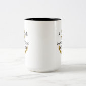 Ein glattes Meer machte nie erfahrenen Seemann Zweifarbige Tasse (Mittel)