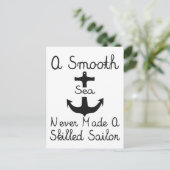 Ein glattes Meer Postkarte (Stehend Vorderseite)