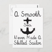 Ein glattes Meer Postkarte (Vorne/Hinten)