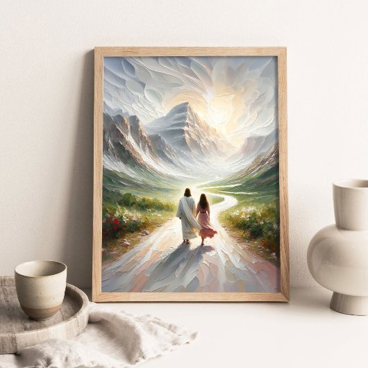 Ein Glaubens test, Moderne Christliche Kunst, Jesu Poster