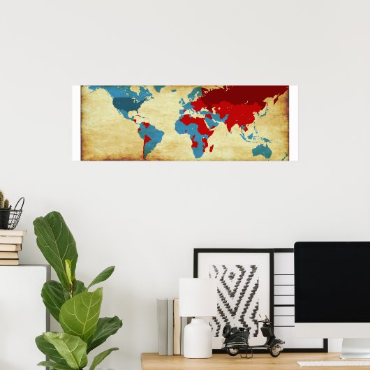 Ein Gleichgewicht zwischen Ideologien Poster (Heimbüro)