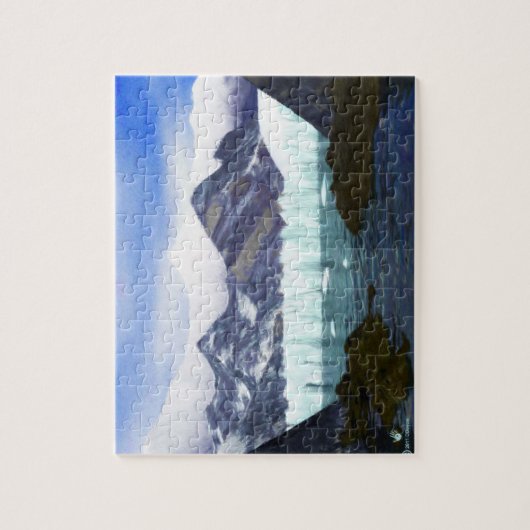 Ein Gletscher trifft das Meer Puzzle (Vertikal)