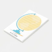Ein Globus Post It Notes Post-it Klebezettel (angewinkelt)