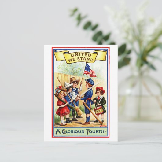 Ein glorreicher Vierter Postkarte (Stehend Vorderseite)