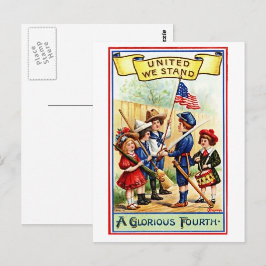 Ein glorreicher Vierter Postkarte (Vorne/Hinten)