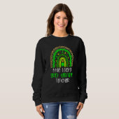 Ein Glück 3. Klasse Lehrer Rainbow St Patricks Da Sweatshirt (Vorne ganz)
