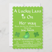 Ein Glück, das sie unterwegs ist? Einladung (Vorderseite)