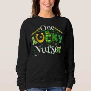 Ein Glück nurse er Rn Nicu oder Funny St Patricks  Sweatshirt