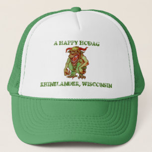 Ein glückliche Hodag Rhinelander Wisconsin Truckerkappe