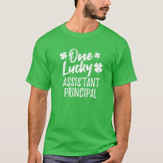 Ein glücklicher Assistant Principal St. Patrick's T-Shirt (Vorderseite)