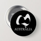 Ein glücklicher Australientag Button (Vorne & Hinten)