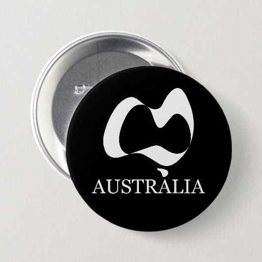 Ein glücklicher Australientag Button (Vorne & Hinten)