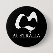 Ein glücklicher Australientag Button (Vorderseite)
