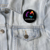 Ein glücklicher Australientag Button (Beispiel)