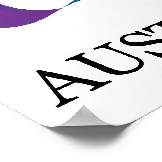 Ein glücklicher Australientag Poster (Ecke)