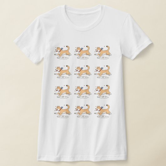 Ein glücklicher brauner Hachiko-Hund T-Shirt (Ablage )
