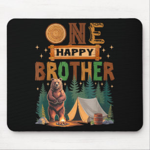 Ein glücklicher Bruder Camper 1. Geburtstag Camng Mousepad